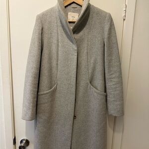 Wilfred Gray Wool Coat